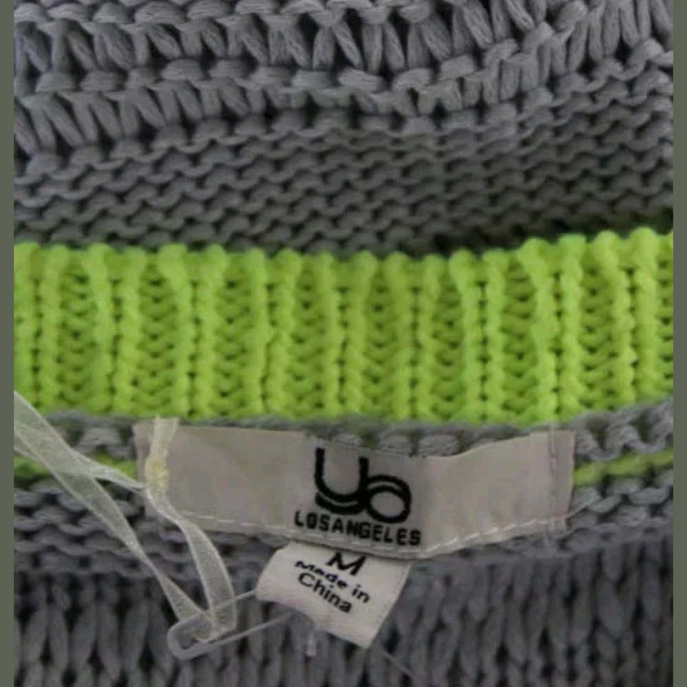 Ya los angeles cotton shortsleeve sweater top m - Picture 6 of 6